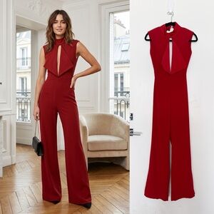 Misha Collection Red Justine Pantsuit Jumpsuit Size 0